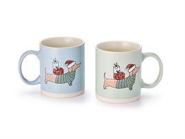 Becher "Freddy" Steinzeug, 2-fach sortiert 0,3 l H 10,2 cm, Ø 8,9 cm