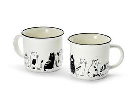 Becher "Buzz" New Bone China, matt, 2-fach sortiert 0,35 l H 9 cm, Ø 9,4 cm