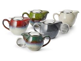 "Saara", 0,5 l, Reactive Glaze / Kanne "Saara", grau Steinzeug mit Reactive Glaze