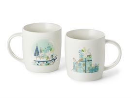 Becher "Noella" New Bone China mit Goldauflage 2-fach sortiert, 0,3 l H 9,5 cm, Ø 8,5 cm