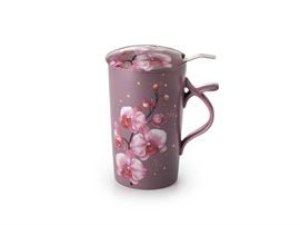 "Orchid" / Dose "Orchid", 100 g Weißblech, eckig, Stülpdeckel,