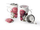 teamug „Peonia“ New Bone China-Kräuterteetasse, matt 2-fach sortiert, mit Edelstahlsieb, 0,4 l H 15 cm, Ø 8,8 cm