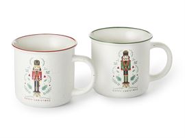 Becher "Nutcracker" New Bone China, 2-fach sortiert 0,35 l H 8,7 cm, Ø 9,1 cm