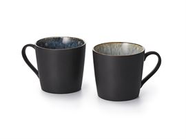 Becher "Jorin" New Bone China, außen matt, innen glänzend mit Reactive Glaze, 2-fach sortiert 0,35 l H 9 cm, Ø 9,2 cm