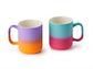 Becher "Avery" New Bone China mit Soft-Touch, 2-fach sortiert 0,35 l H 10 cm, Ø 8cm