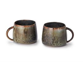 Becher "João" portugiesisches Steinzeug mit Reactive Glaze, 0,4 l