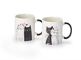 Becher "Nala & Ben" New Bone China, 2-fach sortiert 0,3 l