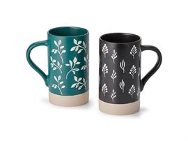 Becher "Curtis" New Bone China, 2-fach sortiert 0,55 l H 14,5 cm, Ø 8 cm