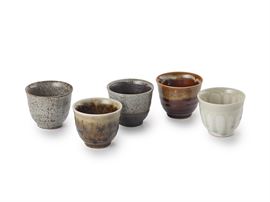 Cup-Set "Yoruko" japanisches Porzellan, 5-fach sortiert 0,12 l
