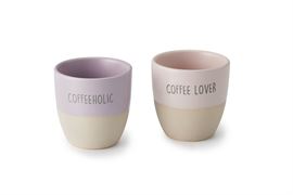Espresso Cup "Eleana" Steinzeug, 2-fach sortiert in Geschenverpackung, 0,1 l
