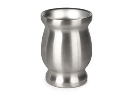 Kalebasse "Santiago" Edelstahl, doppelwandig Silber, 0,2 l H 11 cm, Ø 7,5 cm