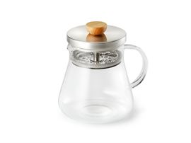 Tee-Zubereiter "Yorick" hitzebeständiges Glas, mit Edelstahlfilter 0,7 l H 14,2 cm, Ø 8 cm