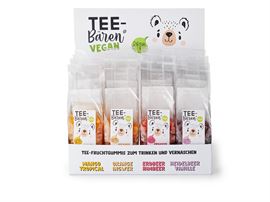 Tee-Bären® Display „Vegan” 4-fach sortiert, 16 x 125 Gramm