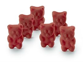 Tee-Bären® Erdbeer-Himbeer, vegan, 1 kg mit Erdbeer-Himbeergeschmack