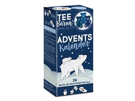 Tee-Bären® Adventskalender 24 x 15 g, „Teebären bei Nacht“ einzeln im Sachet verpackt Format 105 x 70 x 225 mm