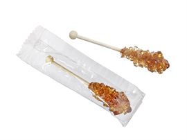 Espressosticks, braun Karton à 100 St, einzeln verpackt, Länge ca. 9 cm, ca. 5 g Zucker