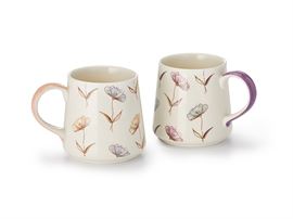 Becher "Vivica" Steinzeug, 2-fach sortiert 0,3 l H 9 cm, Ø 7 cm