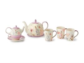"Florentina" / Becher "Florentina" Steinzeug mit Goldauflage, 3-fach sortiert