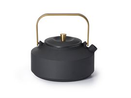 Kanne "Ning" Gusseisen, schwarz, mit goldenem Henkel China - 0,8 l H 10 cm, Ø 8,2 cm