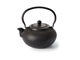 Kanne "Shanghai" Gusseisen, schwarz mit Edelstahlsieb, 1,5 l, China H 20 cm, Ø 9 cm