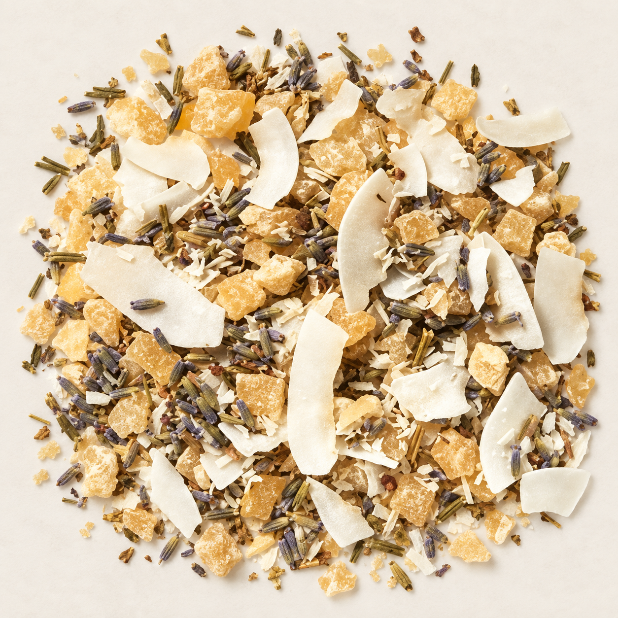 Früchteteemischung Kokos Lavendel – TEEMANDO Atelierbild