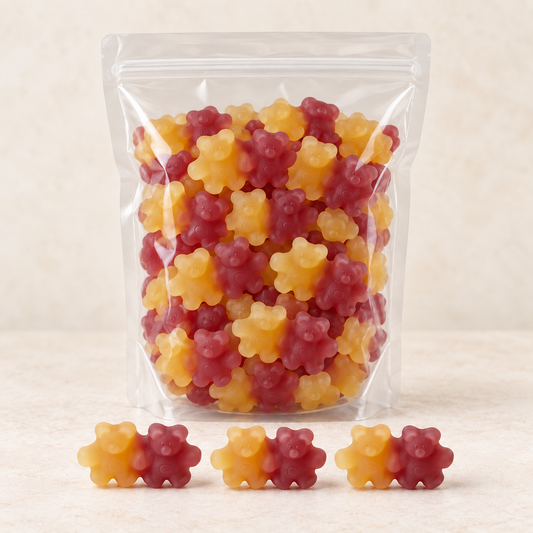 Tee-Bären Best Friends Rote Grütze & Vanille, 1 kg – TEEMANDO Atelierbild