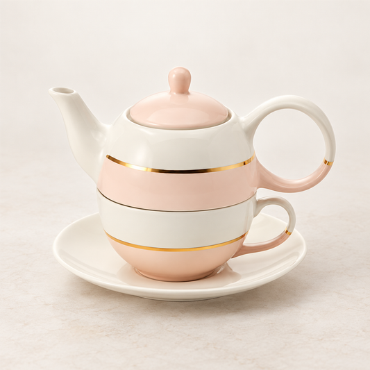 Tea for one Set "Lieske" rosa – TEEMANDO Atelier