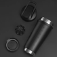 Teemando® Premium Edelstahl Shaker 750ml Kapazität, BPA-frei, auslaufsicherer Deckel, abnehmbarer Shaker-Ball, Füllstandsmarkierung, spülmaschinengeeignet für Proteinshakes, Fitness und Diät, Bodybuilding