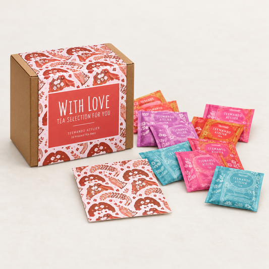 Geschenkset With Love 28 Pyramidenbeutel – Atelierbild