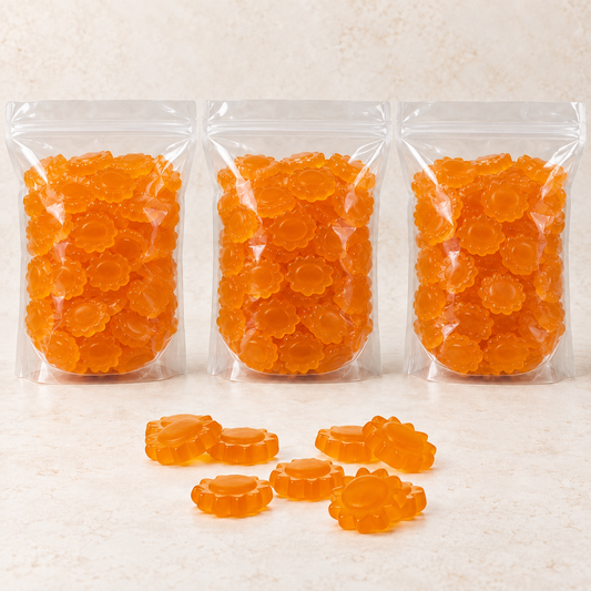 Ginger Sunflowers Fruchtgummi, drei Beutel à 1 kg