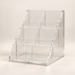 Transparentes 6-Fächer-Acryldisplay, unbefüllt – Atelierbild