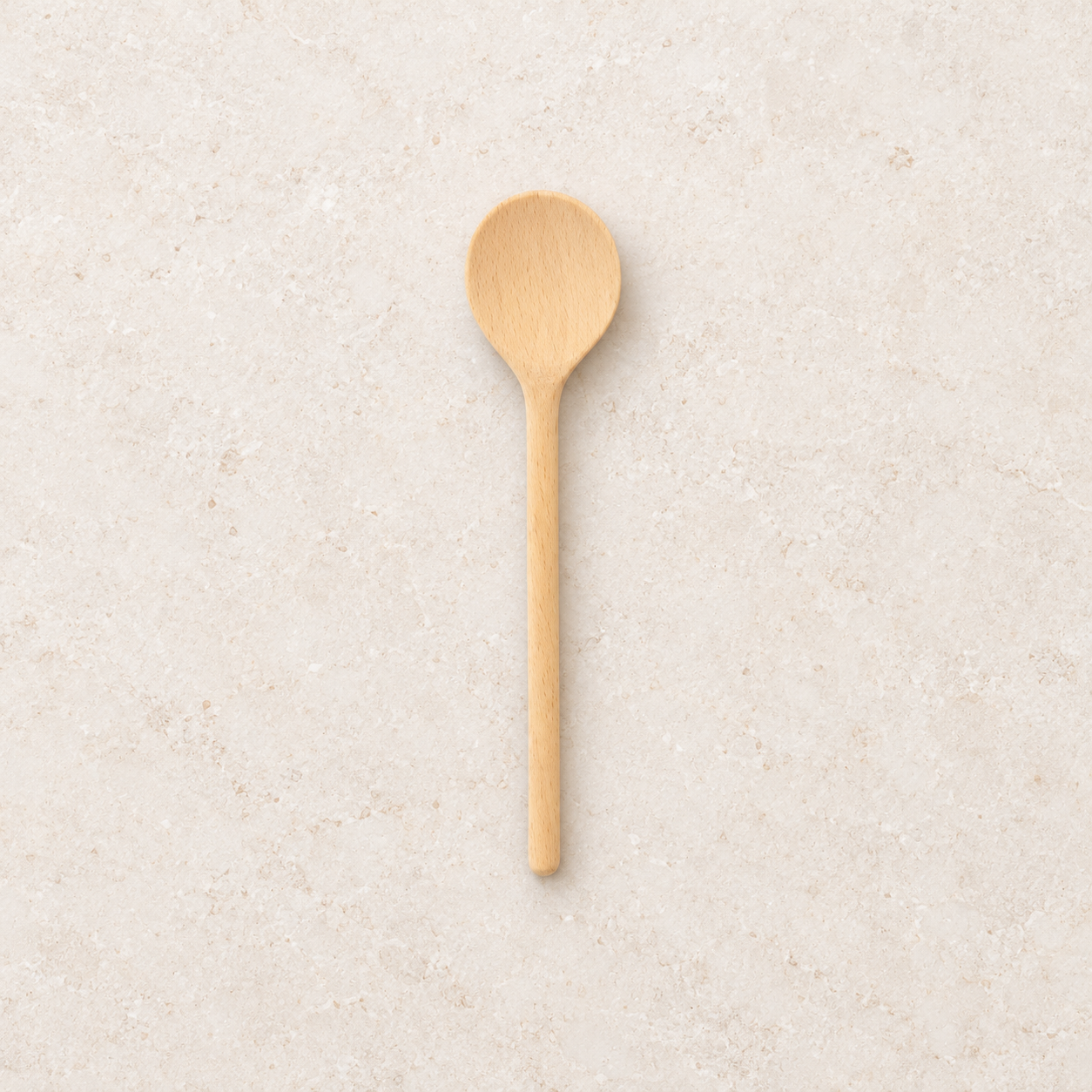 16cm Holz-Kochlöffel rund handgefertigt aus Buchenholz – TEEMANDO Atelier