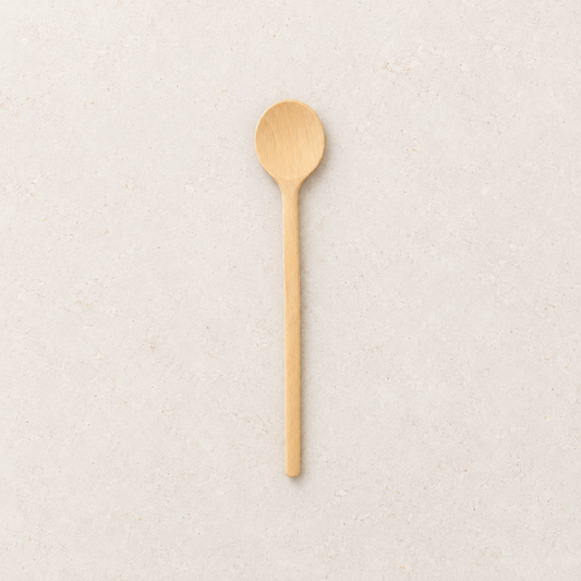 20cm Holz-Kochlöffel rund handgefertigt aus Buchenholz – TEEMANDO Atelier