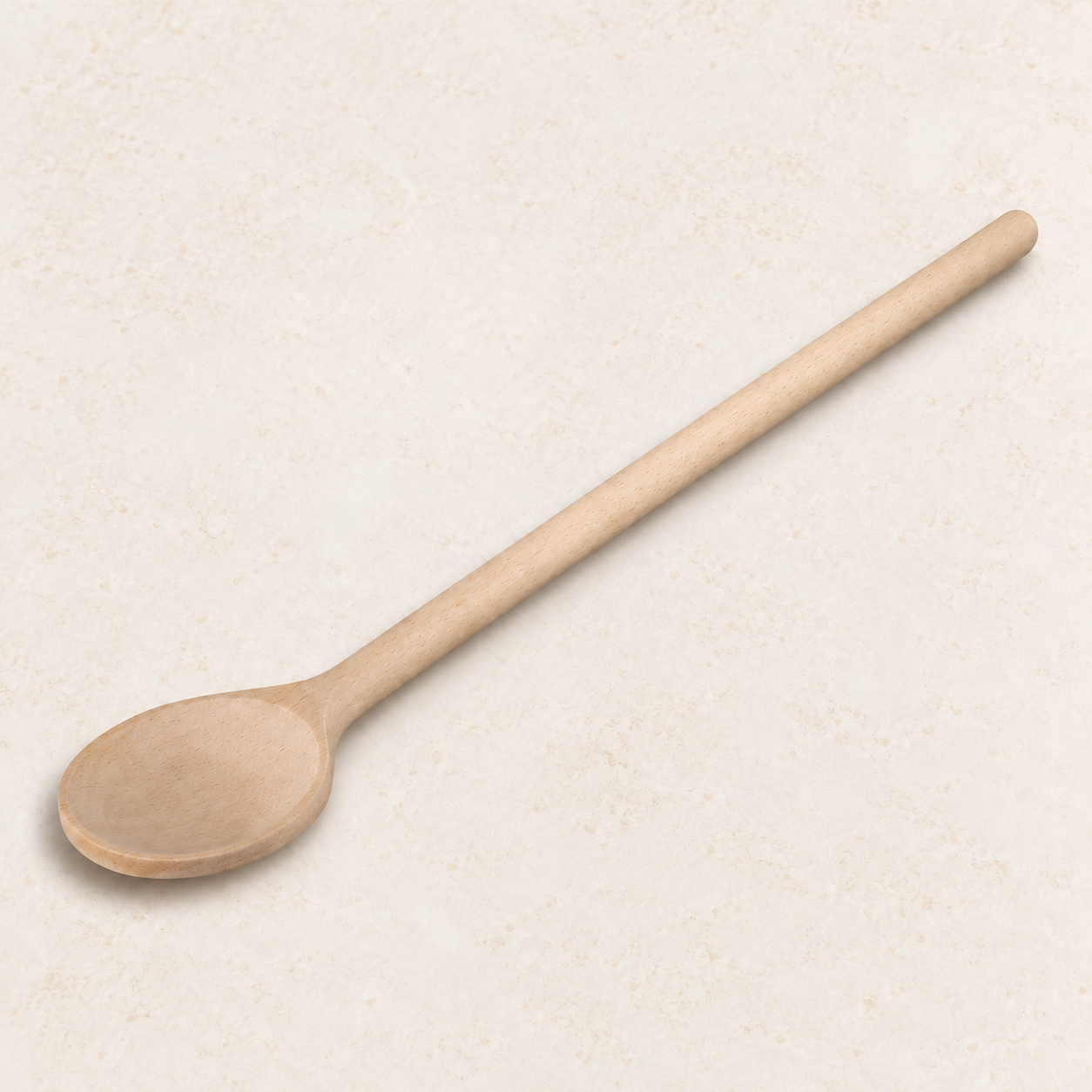 30cm Holz-Kochlöffel rund handgefertigt aus Buchenholz – TEEMANDO Atelier