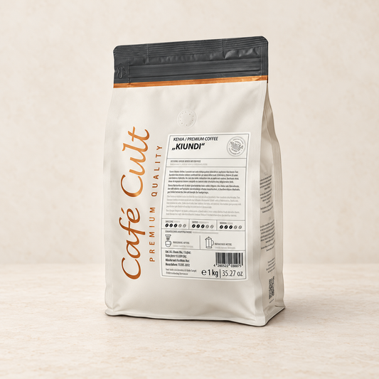 Kaffee Kenya Kiundi in 1 kg Tüte, ganze Bohne – TEEMANDO Atelier