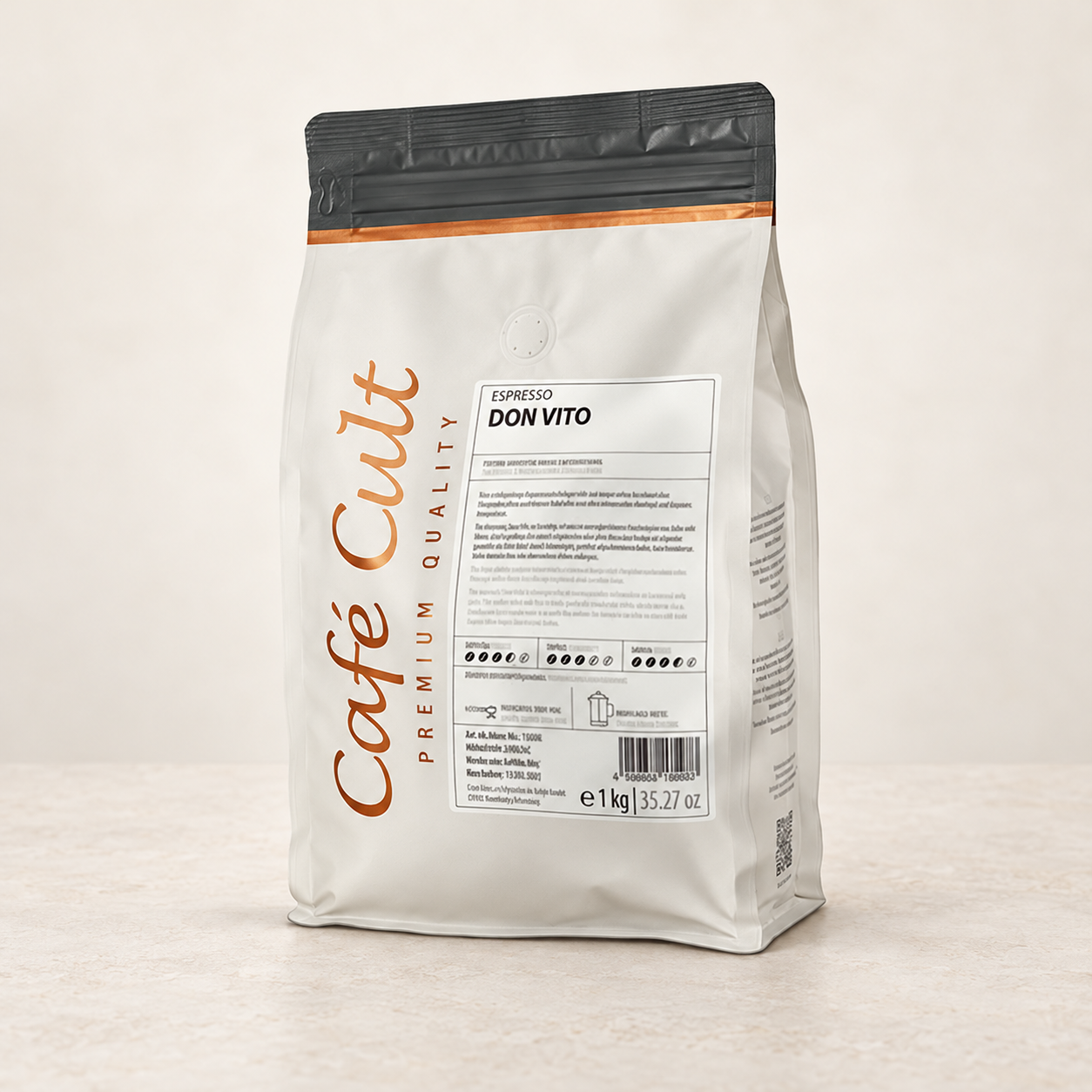 Espresso "Don Vito" in 1 kg Tüte, ganze Bohne Kaffee – TEEMANDO Atelier