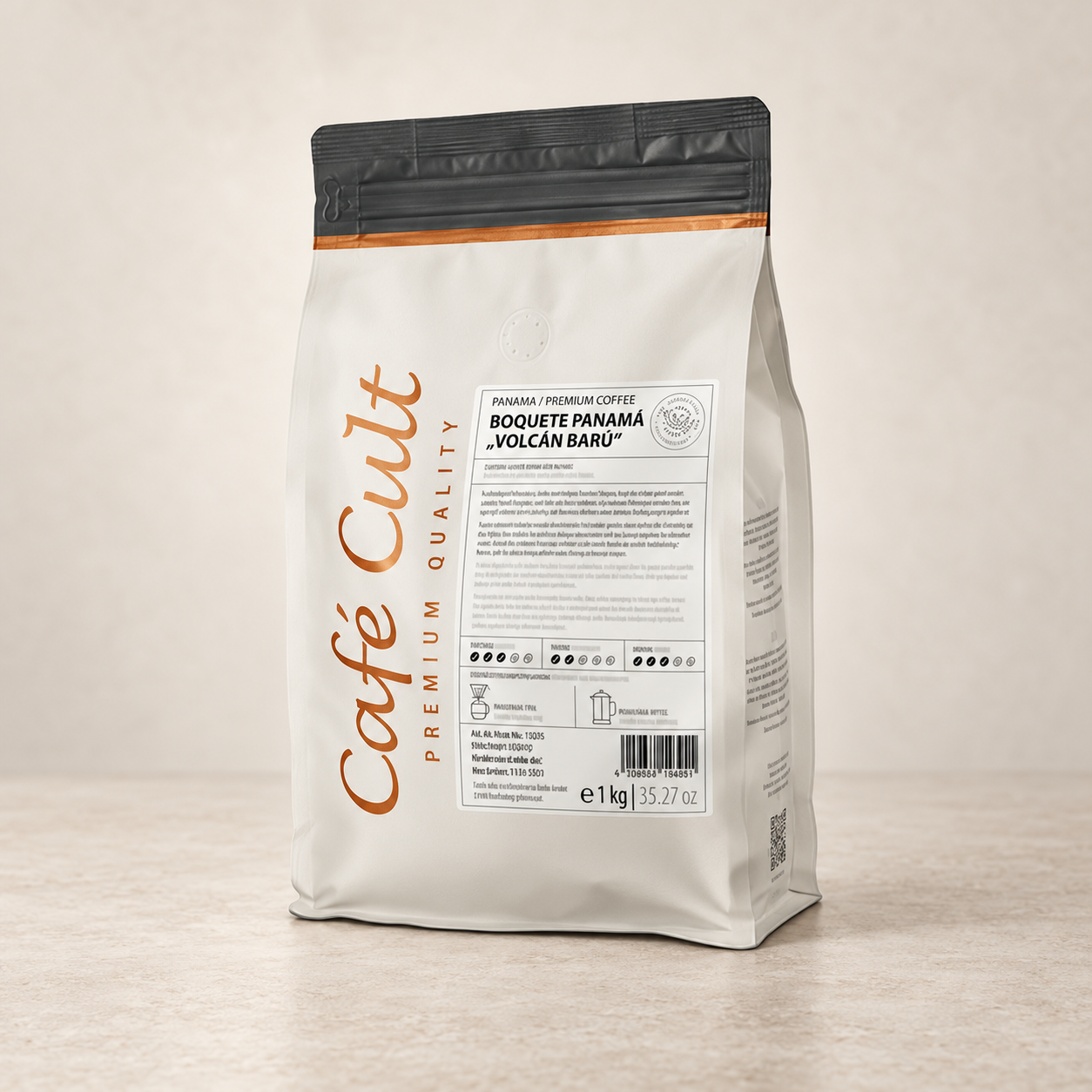 Kaffee Volcán Barú "Boquete Panamá" in 1 kg Tüte, ganze Bohne – TEEMANDO Atelier