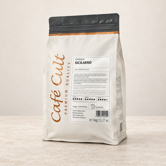 Espresso Siciliano in 1 kg Tüte, ganze Bohne Kaffee – TEEMANDO Atelier
