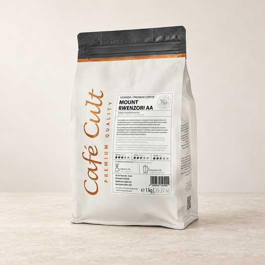 Kaffee Uganda Mount Rwenzori AA in 1 kg Tüte, ganze Bohne – TEEMANDO Atelier