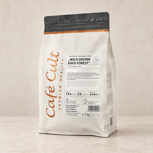 Kaffee Äthiopien Wild Grown "Kafa Forest" in 1 kg Tüte, ganze Bohne – TEEMANDO Atelier