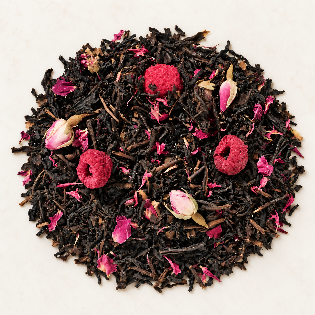Halbfermentierter Tee Oolong Think Pink Himbeer-Rosen-Note aromatisiert 1 kg
