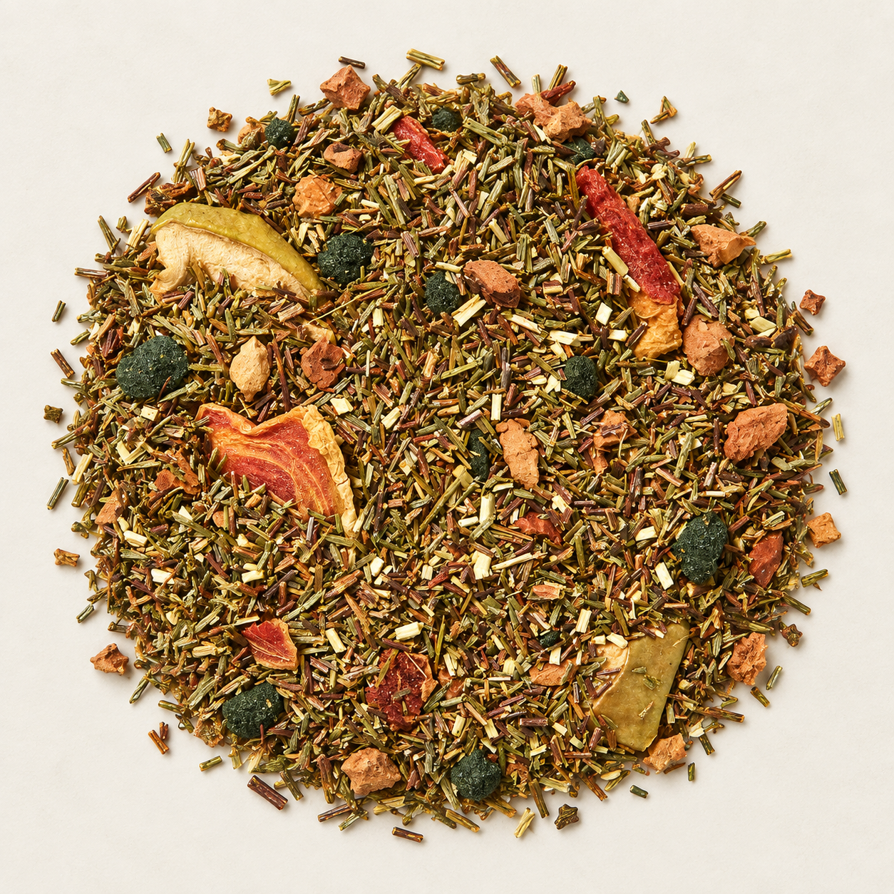 Grüne Rotbuschteemischung Spirulina Melone Apfel – TEEMANDO Atelier
