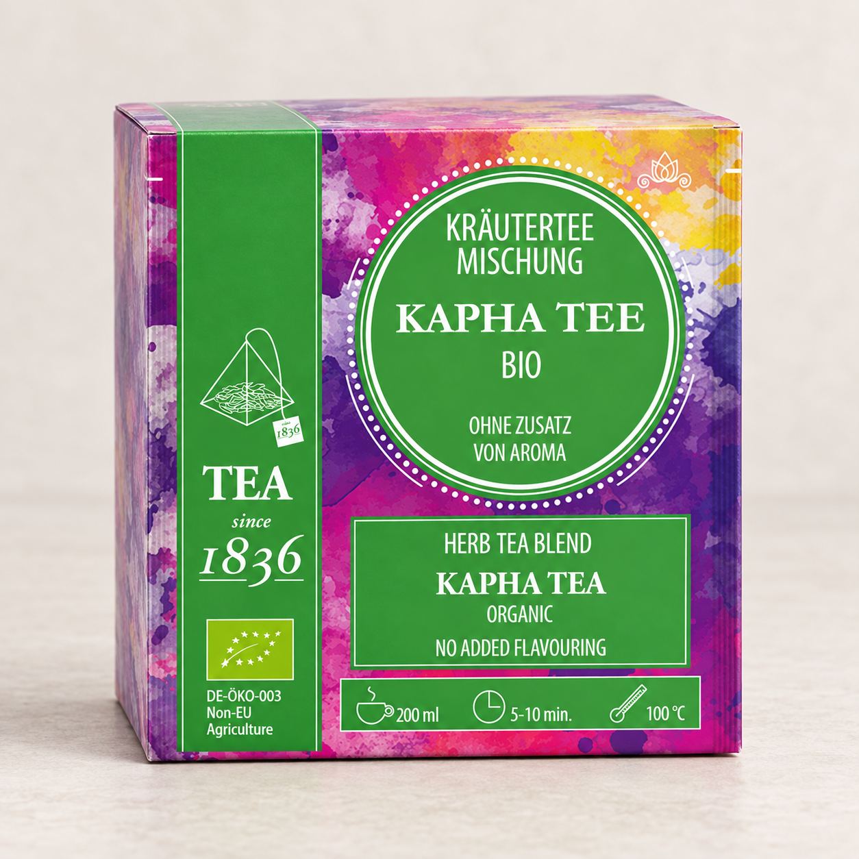 BIO Kapha Tee – 50 Pyramidenbeutel – TEEMANDO Atelier