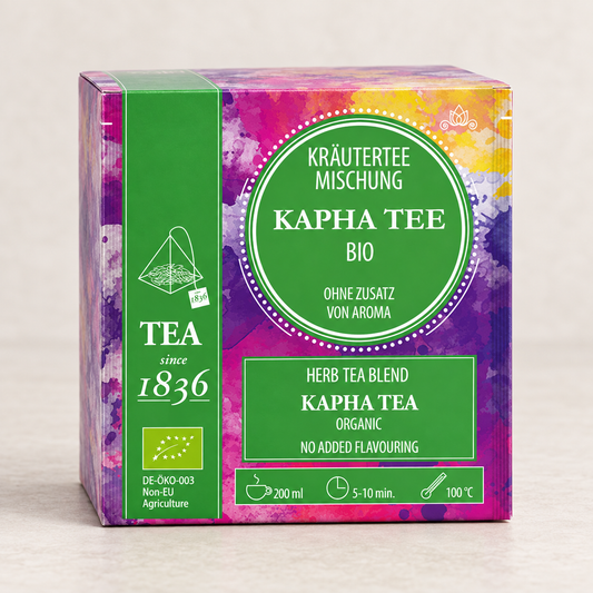BIO Kapha Tee – 50 Pyramidenbeutel – TEEMANDO Atelier
