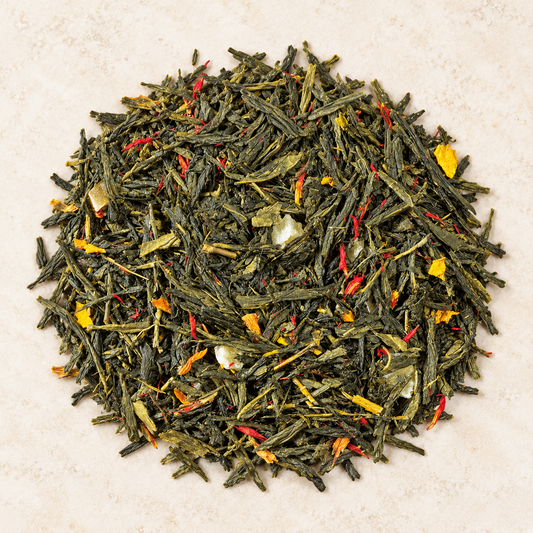 Grünteemischung Sencha Tropical Ananas-Note aromatisiert 1 kg – TEEMANDO Atelier