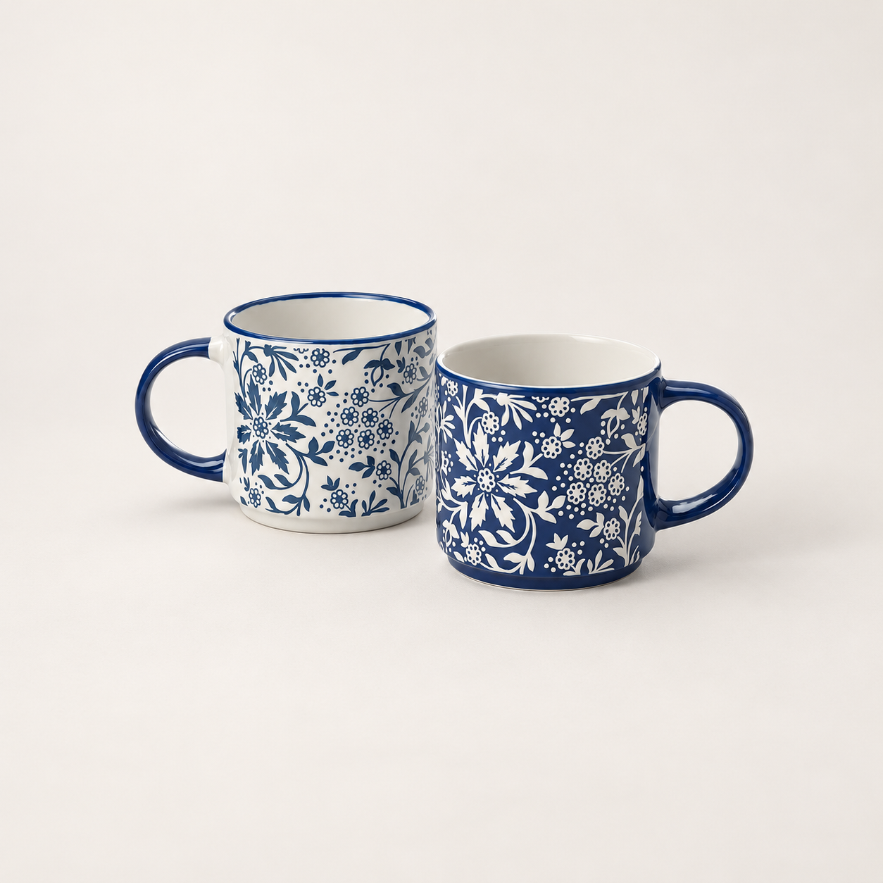 Becher "Karolina" Keramik mit Relief, 2-fach sortiert, stapelbar 0,32 l ChaCult – TEEMANDO Atelier