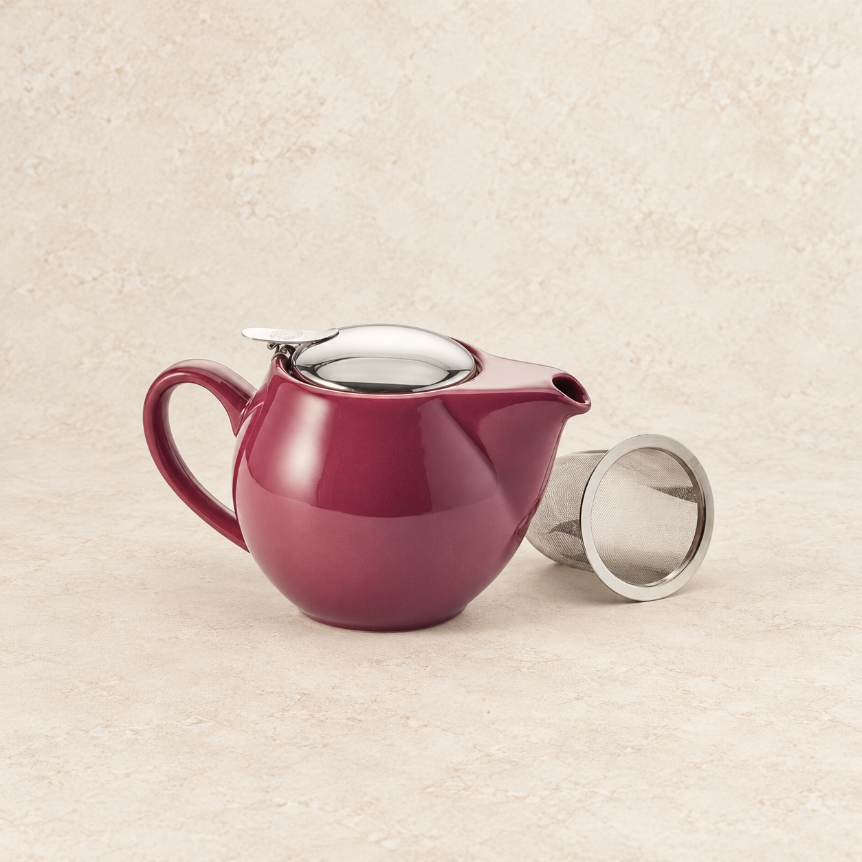 Kanne Saara lila 0,5 l mit Teesieb – TEEMANDO Atelier