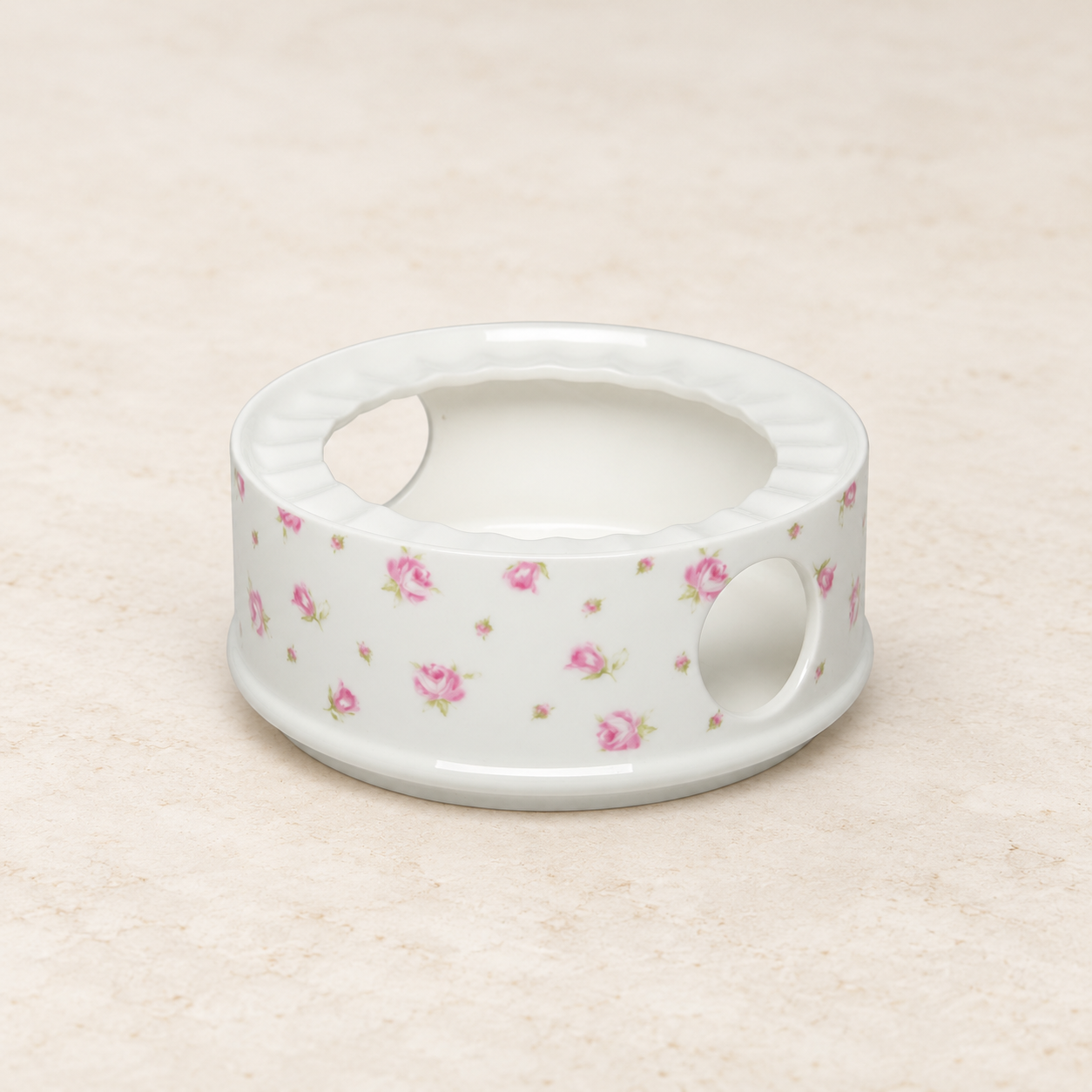 TEEMANDO Atelier – Stövchen "Emma" Porzellan Ø ca. 14,5 cm, Höhe ca. 6 cm ChaCult