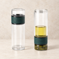 TEEMANDO Atelier – To-Go-Flasche "Henrik" von Cha Cult, doppelwandiges Glas mit Edelstahlfilter 0,25 l
