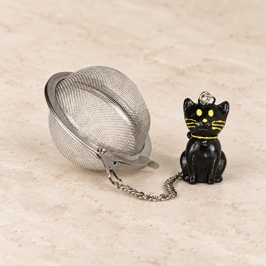 TEEMANDO Atelier – Tee-Ei "Filou" von Cha Cult, Edelstahl, mit Anhänger Ø ca. 5 cm